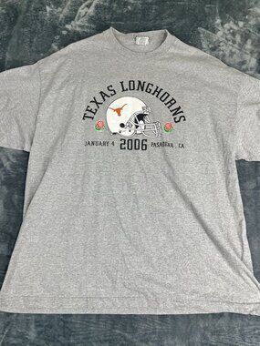 Texas Longhorns 2006 Rose Bowl Gray T-Shirt XXXL Made For Foot Locker